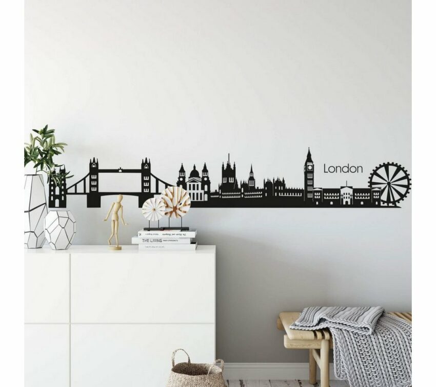 Wall-Art Wandtattoo »XXL Stadt Skyline London 120cm« (1 Stück)-Wandtattoos-Ideen für dein Zuhause von Home Trends