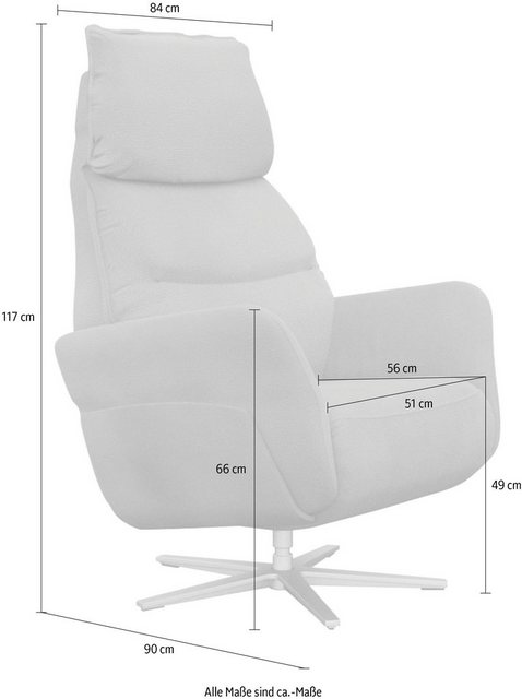 ADA trendline Relaxsessel »Thimo«, in Größe L, Liegefläche 185cm, mehrfach verstellbar, optional mit Aufstehhilfe-Sessel-Inspirationen