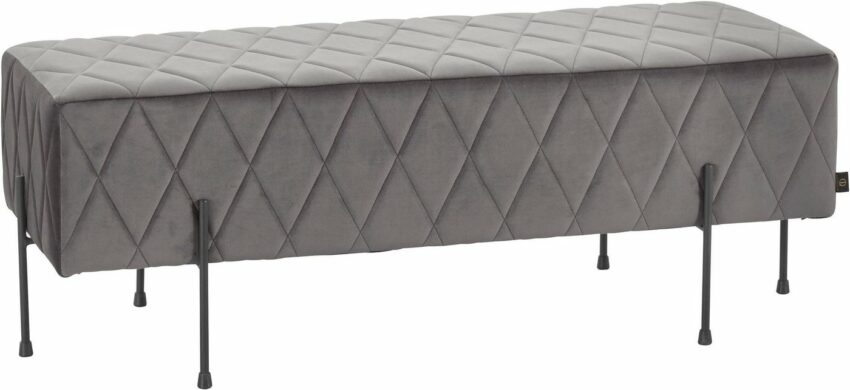 Leonique Sitzbank »Cavalino«, mit Velvetbezug und mit schwarzen Metallbeinen, auch als Garderobenbank oder Bettbank geeignet-Sitzbänke-Ideen für dein Zuhause von Home Trends