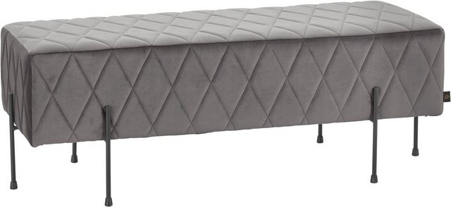 Leonique Sitzbank »Cavalino«, mit Velvetbezug und mit schwarzen Metallbeinen, auch als Garderobenbank oder Bettbank geeignet-Sitzbänke-Inspirationen