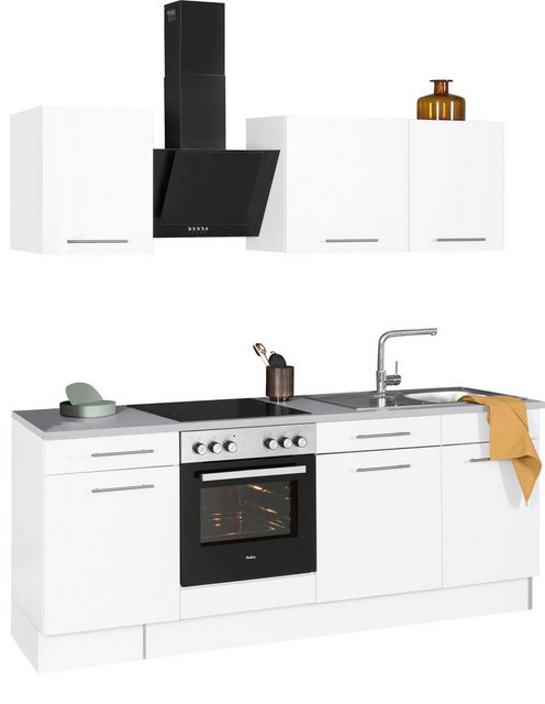 wiho Küchen Küchenzeile »Ela«, mit E-Geräten, Breite 220 cm, Soft-Close-Funktion, höhenverstellbare Füße-Küchenzeilen-Inspirationen