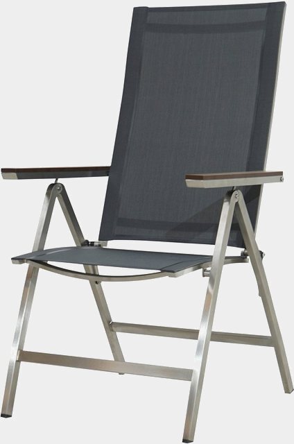Ploß Gartensessel »Hudson« (1 Stück), Edelstahl/Textil, verstellbar und klappbar-Stühle-Inspirationen