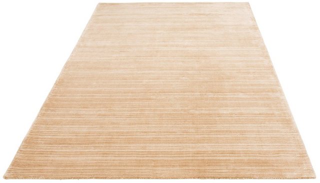 Teppich »Roja«, Home affaire, rechteckig, Höhe 12 mm, Teppich in Seidenoptik, Viskoseteppich, Wohnzimmer-Teppiche-Inspirationen