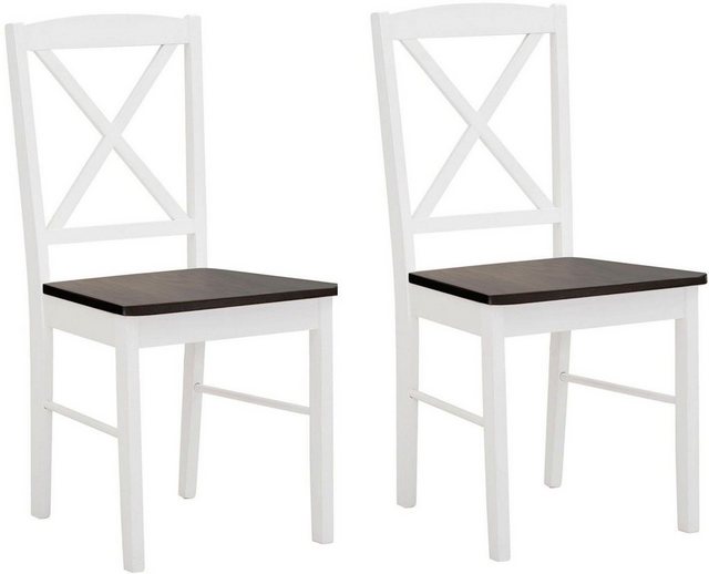 Home affaire Esszimmerstuhl »Sonoma« (Set, 2 Stück), (Küchenstuhl mit einer schmaleren Sitzfläche) aus massivem Kiefernholzgestell, angenehmer Sitzkomfort, Sitzhöhe 47 cm-Stühle-Inspirationen