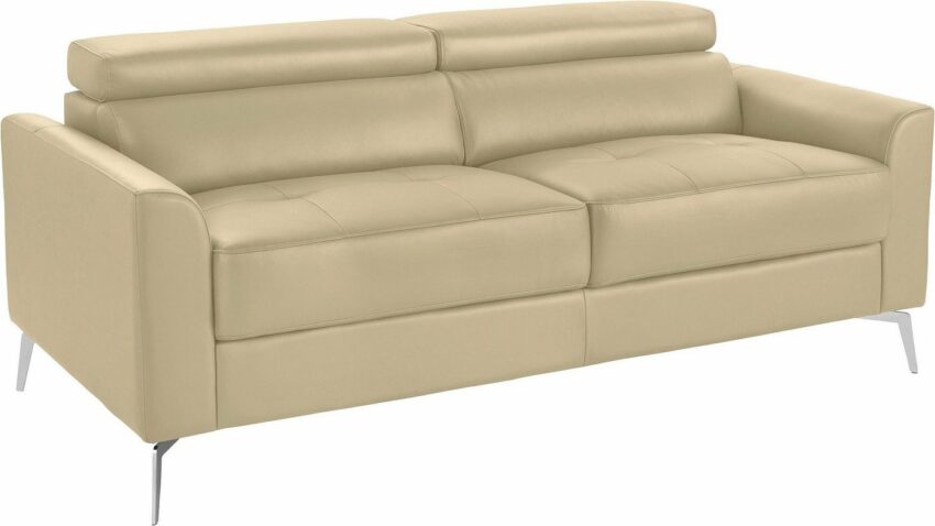 INOSIGN 3-Sitzer »Juno«, in trendigen Farben, in 3 unterschiedlichen Bezugsqualitäten und mit schönen chromfarbenen Metallbeinen, Breite 185 cm-Sofas-Ideen für dein Zuhause von Home Trends