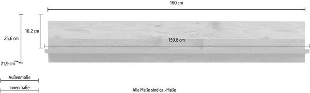 FORTE Wandregal, Breite 160 cm-Regale-Inspirationen