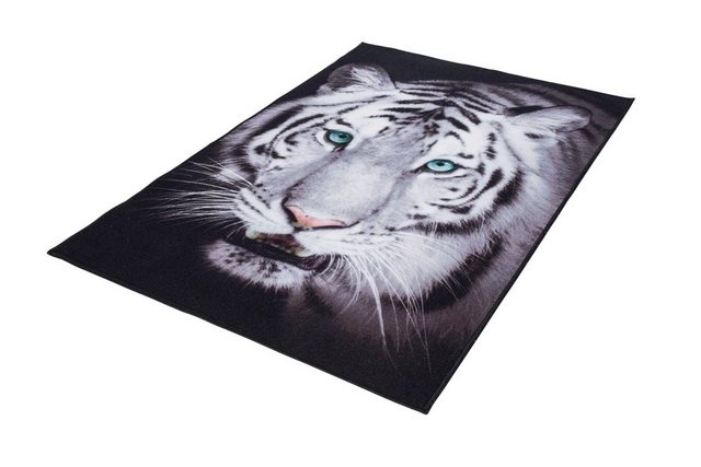 Teppich »Weißer Tiger«, Andiamo, rechteckig, Höhe 4 mm, Wohnzimmer-Teppiche-Inspirationen