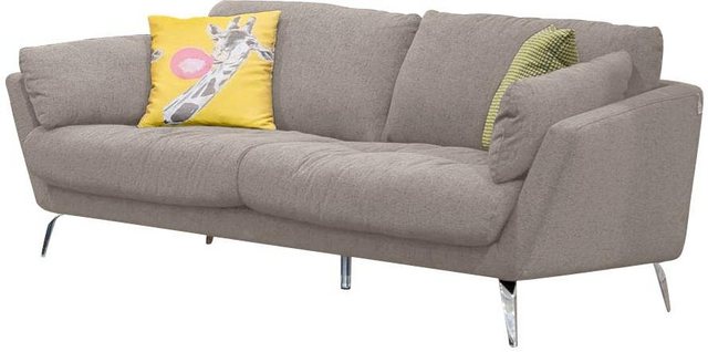 W.SCHILLIG 2-Sitzer »softy«, mit dekorativer Heftung im Sitz, Füße Chrom glänzend-Sofas-Inspirationen