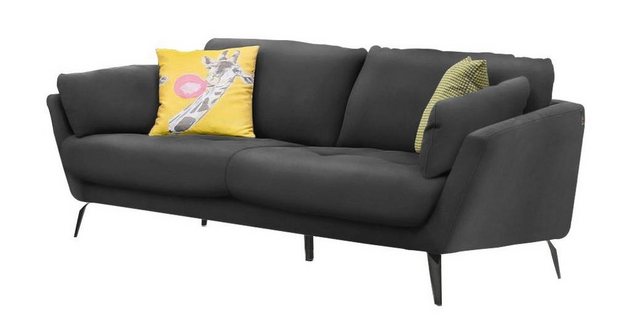 W.SCHILLIG 2-Sitzer »softy«, mit dekorativer Heftung im Sitz, Füße schwarz pulverbeschichtet-Sofas-Inspirationen