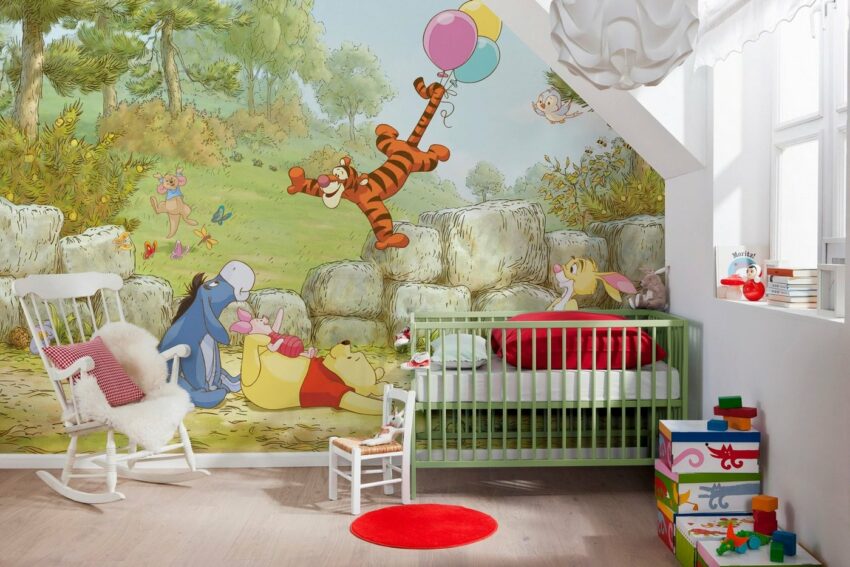 Komar Fototapete »Winnie Pooh Ballooning«, glatt, bedruckt, Comic, (Set), ausgezeichnet lichtbeständig-Tapeten-Ideen für dein Zuhause von Home Trends
