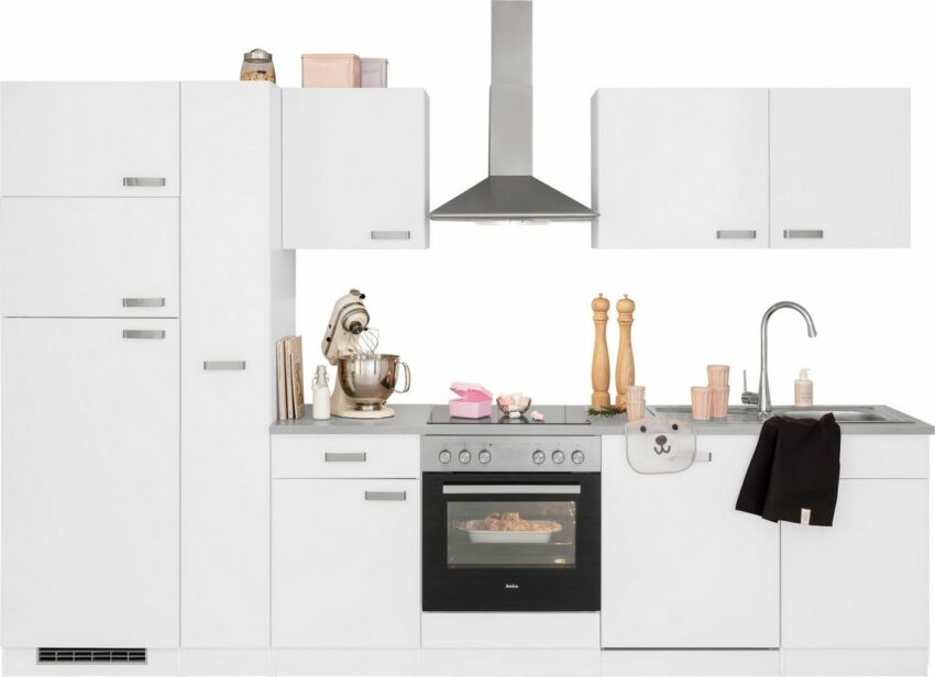wiho Küchen Küchenzeile »Husum«, mit E-Geräten, Breite 310 cm-Küchenzeilen-Ideen für dein Zuhause von Home Trends