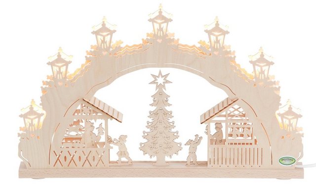 Weigla Schwibbogen »Weihnachtsmarkt«, 7-flammig-Lampen-Inspirationen