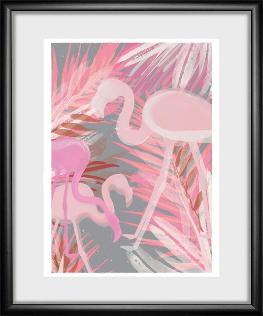queence Bild »Flamingo«, 30/40 cm, gerahmt-Bilder-Inspirationen