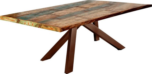 SIT Esstisch »Tops&Tables«, mit bunter Altholzplatte, Shabby Chic, Vintage-Tische-Inspirationen