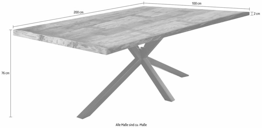 SIT Esstisch »Tops&Tables«, mit Tischplatte aus Altholz mit Farbresten-Tische-Ideen für dein Zuhause von Home Trends