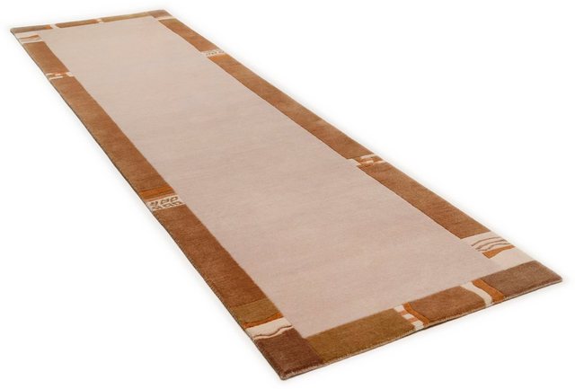 Läufer »Avanti«, THEKO, rechteckig, Höhe 12 mm, Teppich-Läufer, reine Wolle, handgeknüpft, mit Bordüre-Teppiche-Inspirationen