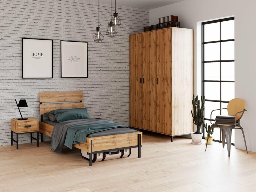 INOSIGN Bett »Aubetin«,toller Materialmix aus Holz und Metall-Betten-Ideen für dein Zuhause von Home Trends
