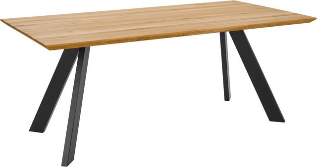 Premium collection by Home affaire Esstisch »Barnet«, mit massiver Tischplatte in eckiger Form-Tische-Inspirationen