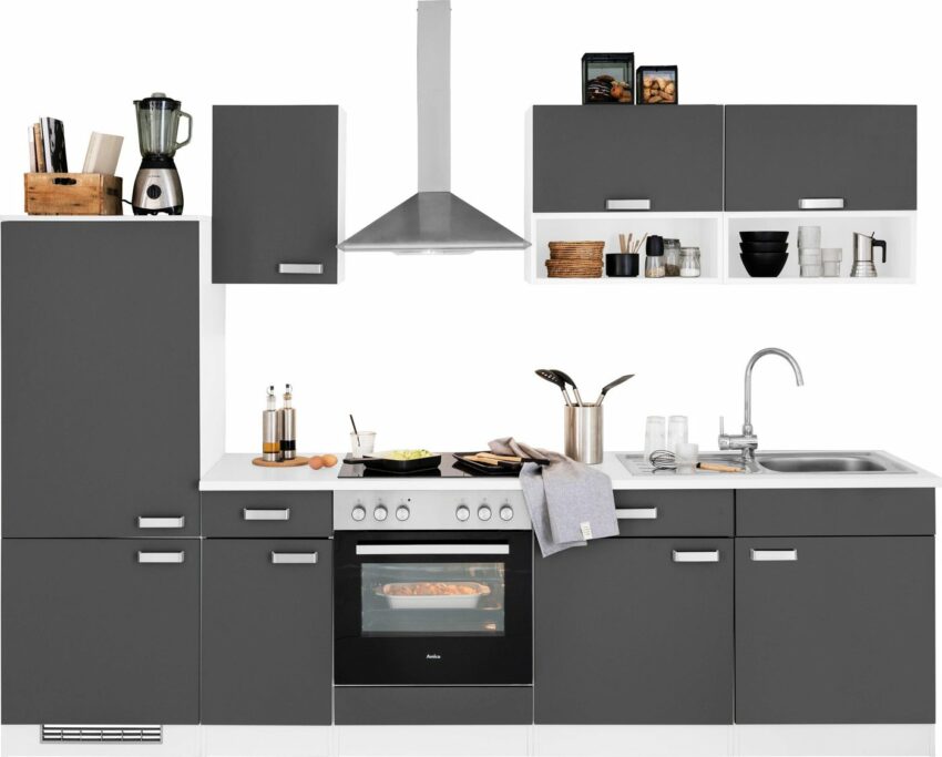 wiho Küchen Küchenzeile »Husum«, mit E-Geräten, Breite 280 cm-Küchenzeilen-Ideen für dein Zuhause von Home Trends