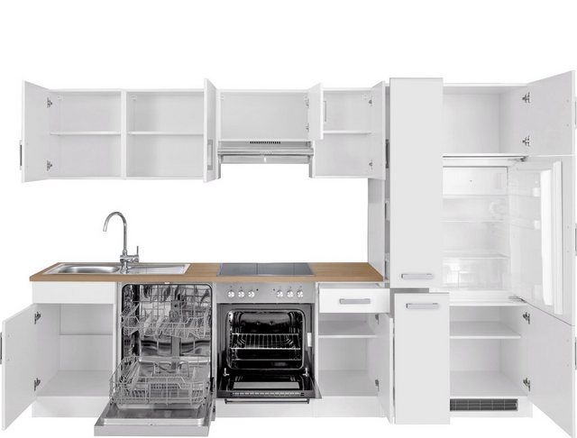 HELD MÖBEL Küchenzeile »Gera«, mit E-Geräten, Breite 300 cm-Küchenzeilen-Inspirationen