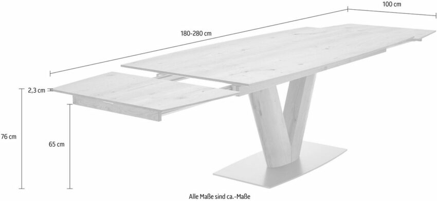 GWINNER Esstisch »Anzio«, inklusive Auszugsfunktion, in zwei Breiten-Tische-Ideen für dein Zuhause von Home Trends