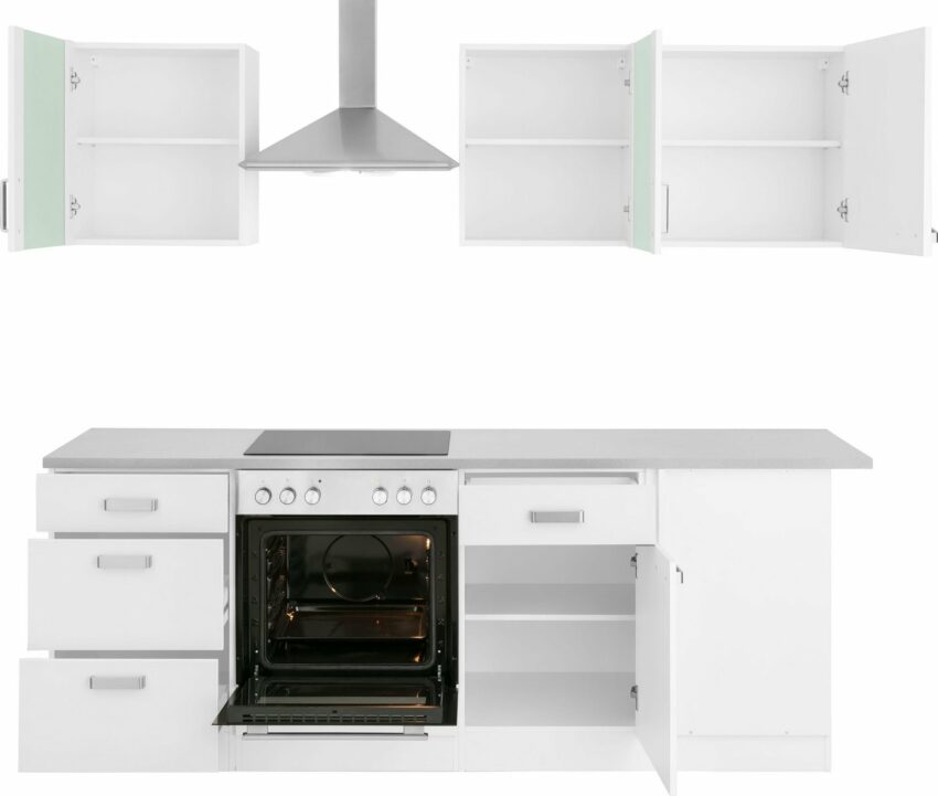 wiho Küchen Winkelküche »Husum«,ohne E-Geräte Stellbreite 220 x 170 cm-Küchenzeilen-Ideen für dein Zuhause von Home Trends
