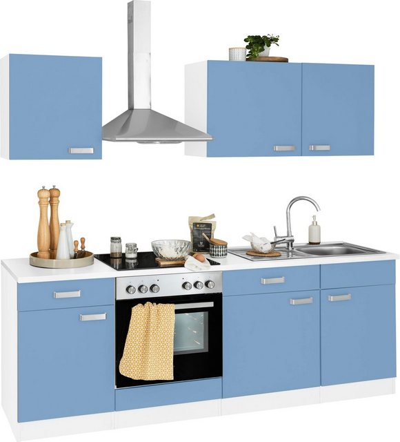wiho Küchen Küchenzeile »Husum«, mit E-Geräten, Breite 220 cm-Küchenzeilen-Inspirationen
