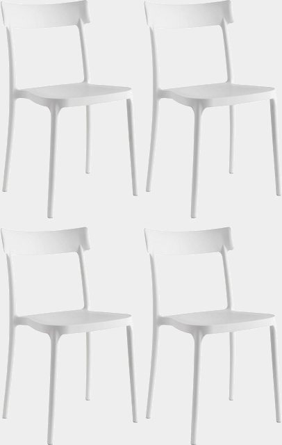 connubia 4-Fußstuhl »ARGO CB/1523« (Set, 4 Stück), mit widerstandsfähigen, austauschbaren Fußkappen-Stühle-Inspirationen