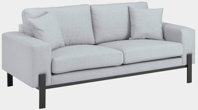 OTTO products 2-Sitzer »Enno«, Bezug im Baumwollmix, mit schwarzem Metallgestell-Sofas-Inspirationen