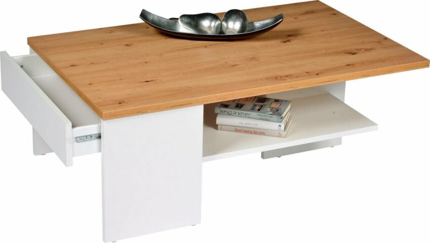 PRO Line Couchtisch, aus Holz, mit Ablageboden, Schublade, rechteckig-Tische-Ideen für dein Zuhause von Home Trends