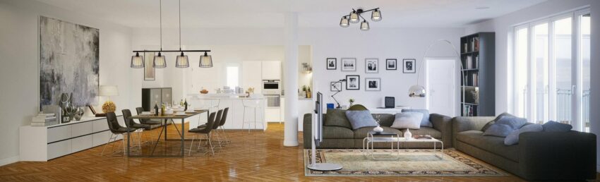 Nino Leuchten Pendelleuchte »Priso«, Hängeleuchte, Hängelampe, Glasschirme mit Drahtgeflecht-Lampen-Ideen für dein Zuhause von Home Trends