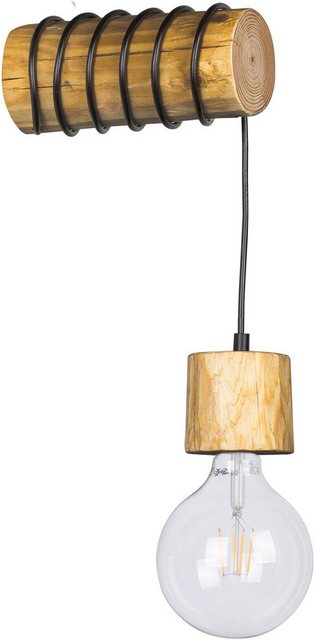 SPOT Light Wandleuchte »TRABO PINO«, Holzbalken aus massivem Kiefernholz Ø 8-12 cm, Nachhaltig - FSC®-zertifiziert, Passende LM E27/exklusive, Made in Europe-Lampen-Inspirationen
