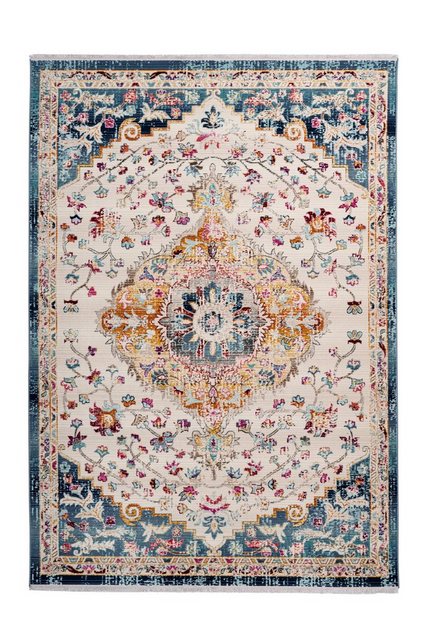 Teppich »Anouk 1000«, me gusta, rechteckig, Höhe 5 mm, Flachgewebe, Vintage Look, Wohnzimmer-Teppiche-Inspirationen
