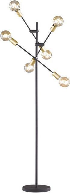 TRIO Leuchten Stehlampe »Cross«, Fussschalter,schwenkbar, Leuchtmittel tauschbar-Lampen-Inspirationen