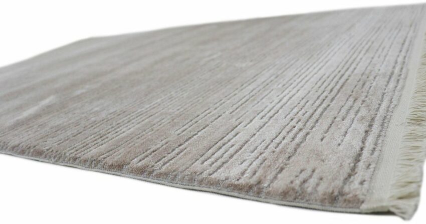 Teppich »Laguna 010«, RESITAL The Voice of Carpet, rechteckig, Höhe 11 mm, Kurzflor, gewebt, Hoch-Tief-Struktur, mit Fransen, Wohnzimmer-Teppiche-Ideen für dein Zuhause von Home Trends