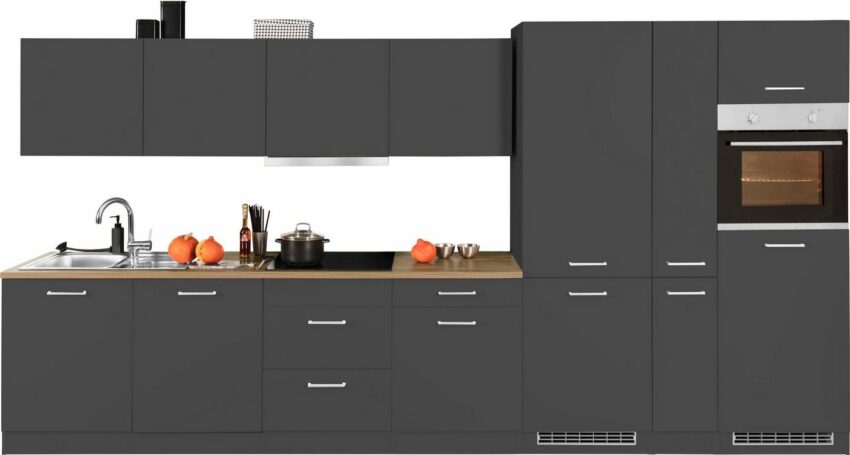 HELD MÖBEL Küchenzeile »Kehl«, mit E-Geräten, Breite 390 cm, wahlweise mit Induktionskochfeld-Küchenzeilen-Ideen für dein Zuhause von Home Trends
