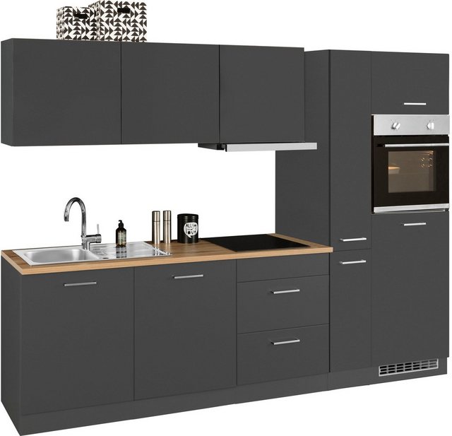HELD MÖBEL Küchenzeile »Kehl«, mit E-Geräten, Breite 270 cm, wahlweise mit Induktionskochfeld-Küchenzeilen-Inspirationen