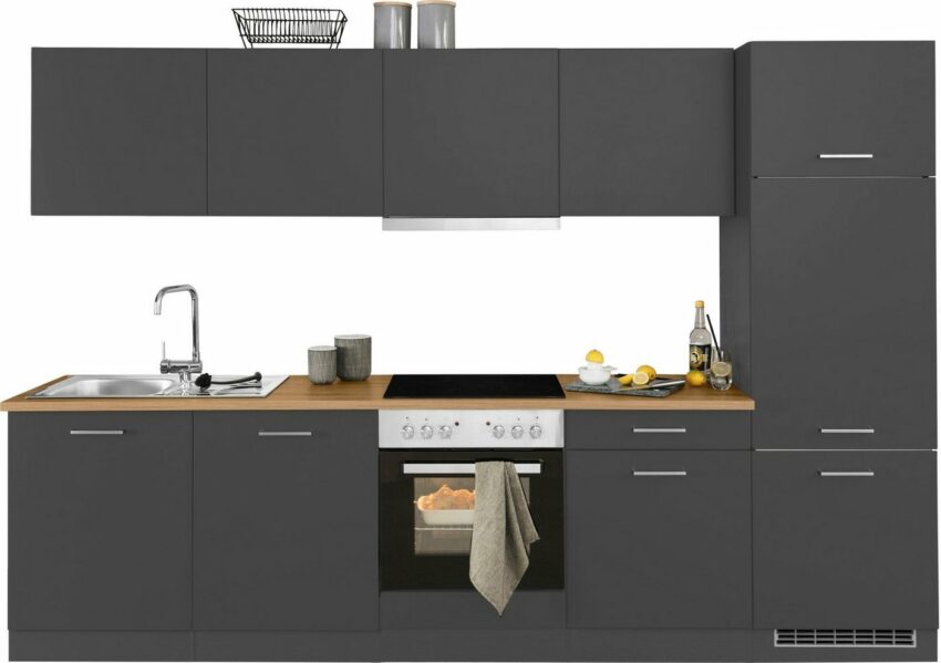 HELD MÖBEL Küchenzeile »Kehl«, mit E-Geräten, Breite 300 cm-Küchenzeilen-Ideen für dein Zuhause von Home Trends