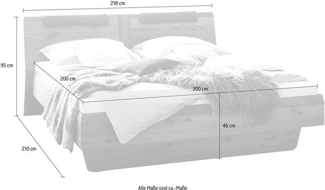 THIELEMEYER® Massivholzbett »Sleep«, kann frei in den Raum gestellt werden-Betten-Inspirationen