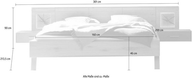 THIELEMEYER® Schlafzimmer-Set »Mira«, Bettseitenhöhe 46 cm-Komplettzimmer-Inspirationen