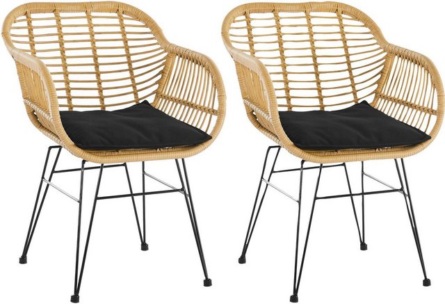 SalesFever Stuhl (Set, 2 Stück), aus wetterfestem Kunststoffgeflecht in Rattanoptik-Stühle-Inspirationen