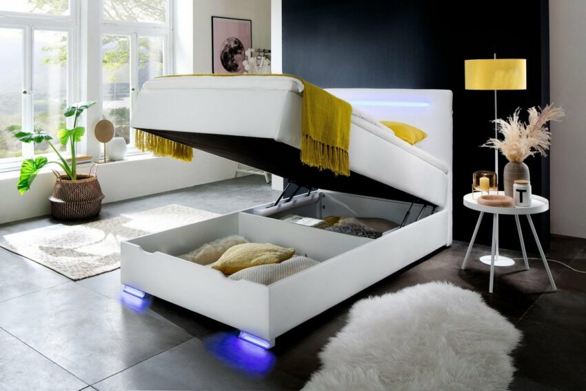 meise.möbel Boxspringbett, mit LED-Beleuchtung, Bettkasten, USB-Anschluss und Topper-Betten-Ideen für dein Zuhause von Home Trends