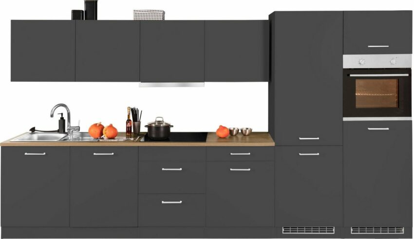 HELD MÖBEL Küchenzeile »Kehl«, mit E-Geräten, Breite 360 cm, wahlweise mit Induktionskochfeld-Küchenzeilen-Ideen für dein Zuhause von Home Trends