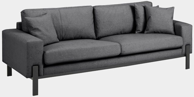 OTTO products 3-Sitzer »Enno«, Bezug im Baumwollmix, mit schwarzem Metallgestell-Sofas-Inspirationen