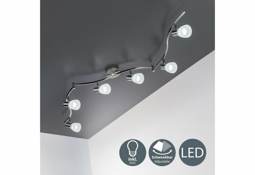 B.K.Licht LED Deckenspots »Lunas«, LED Deckenleuchte dreh-und schwenkbare Spots Deckenlampe inkl. Leuchtmittel E14 5W IP20-Lampen-Ideen für dein Zuhause von Home Trends