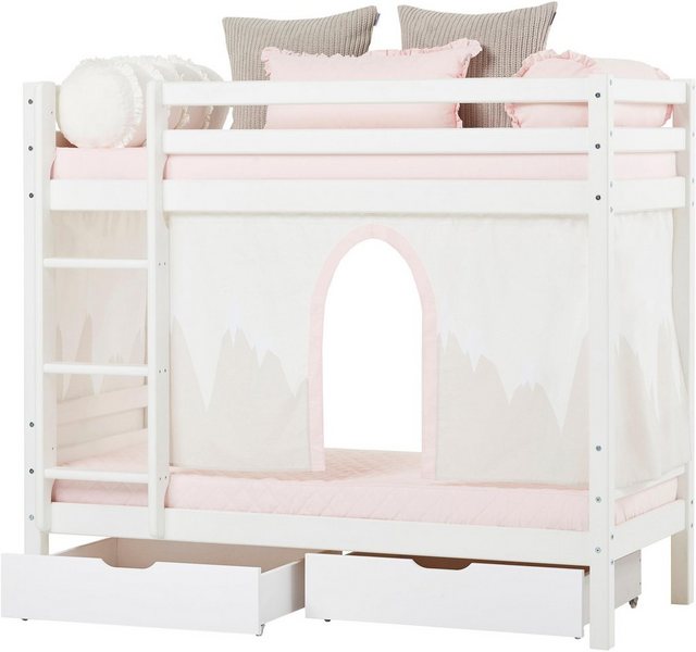 Hoppekids Etagenbett »Winter Wonderland« (Set, 4-St., Bett, Vorhang und zwei Matratzen)-Betten-Inspirationen