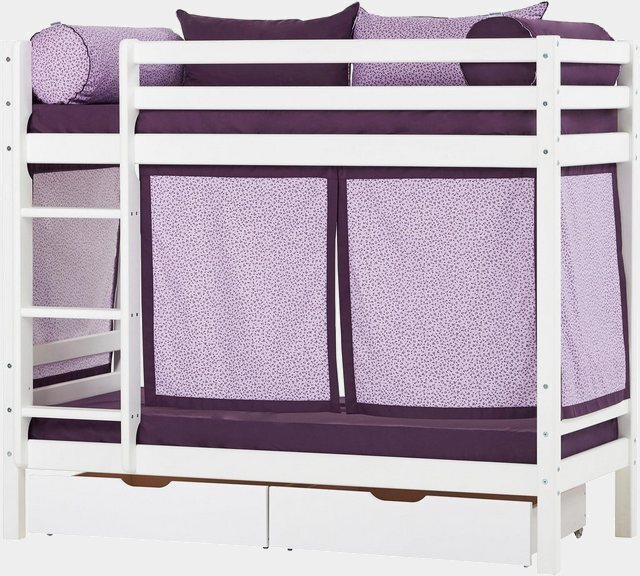 Hoppekids Etagenbett »Beautiful Bloom« (Set, 4-St., Bett, Vorhang und zwei Matratzen)-Betten-Inspirationen