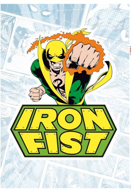 Komar Wandtattoo »Iron Fist Comic« (1 Stück), 50 x 70 cm-Wandtattoos-Inspirationen