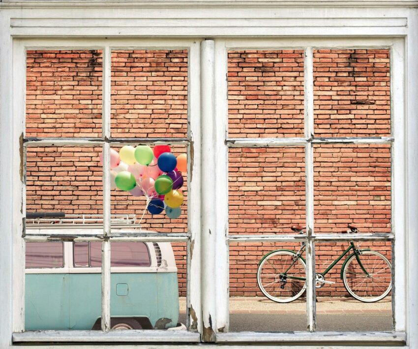 queence Wandsticker »Bulli mit Luftballons«-Wandtattoos-Ideen für dein Zuhause von Home Trends