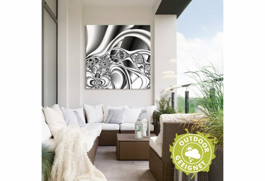 Artland Wandbild »Silberne Kette«, Muster (1 Stück), in vielen Größen & Produktarten - Alubild / Outdoorbild für den Außenbereich, Leinwandbild, Poster, Wandaufkleber / Wandtattoo auch für Badezimmer geeignet-Bilder-Ideen für dein Zuhause von Home Trends